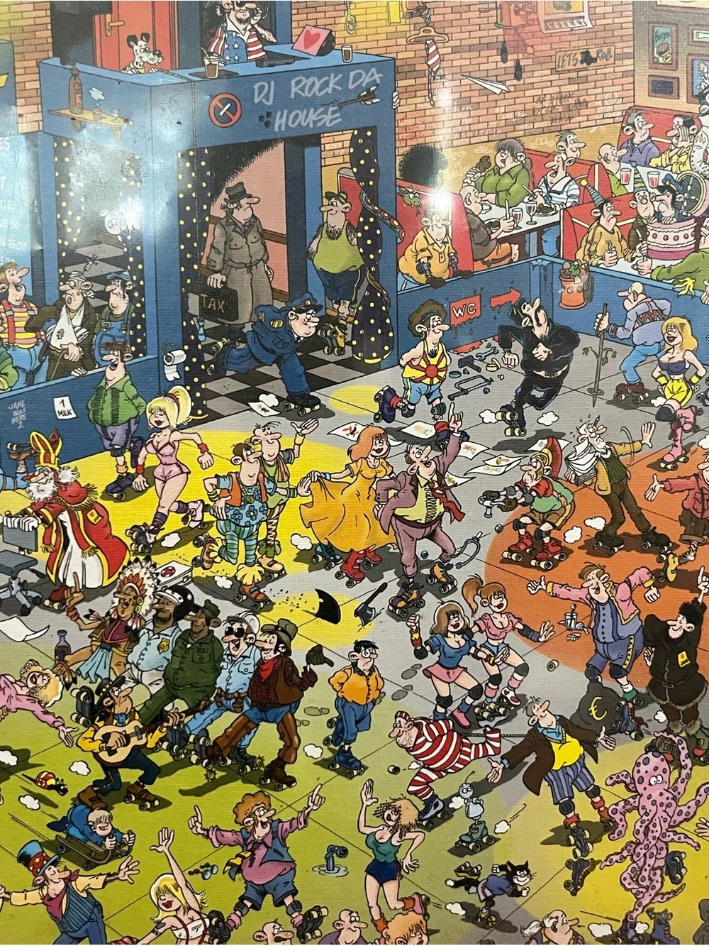 Roller Disco 1000 Piece Comic Puzzle - Multicolor